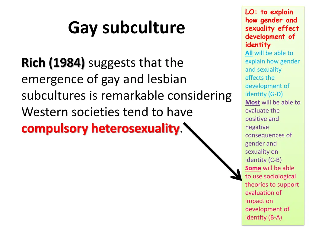 lo to explain how gender and sexuality effect 23
