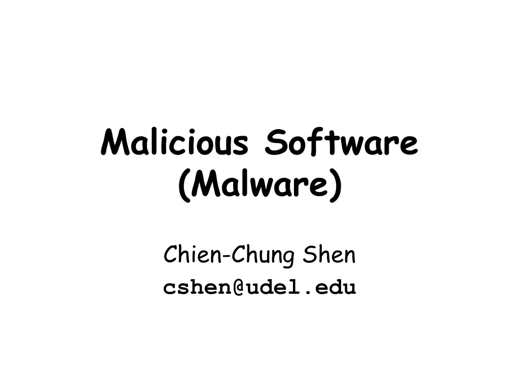 malicious software malware