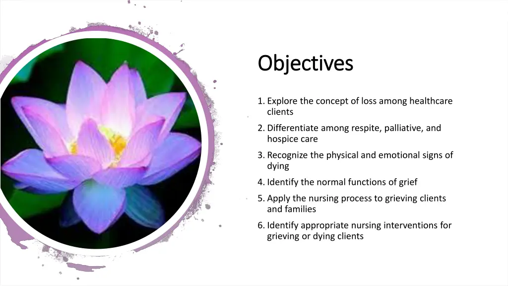 objectives objectives