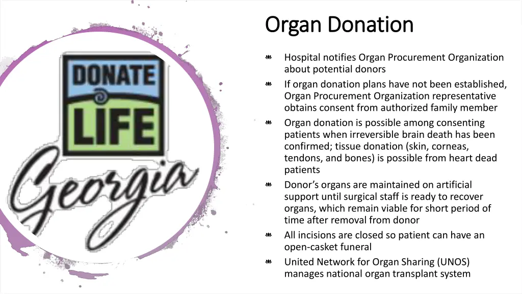 organ donation organ donation