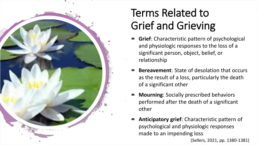 terms related to terms related to grief