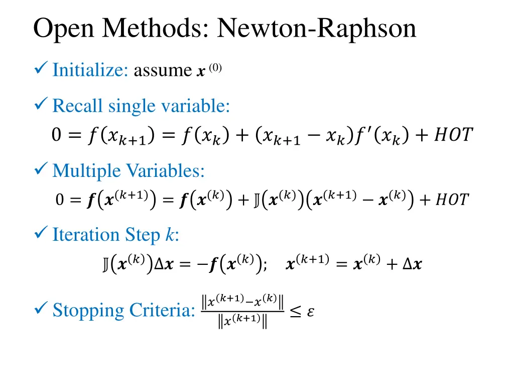 open methods newton raphson 1