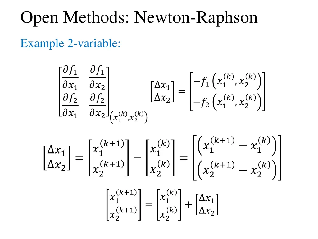 open methods newton raphson 2