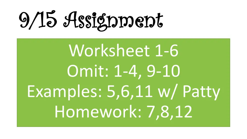 9 15 assignment 9 15 assignment worksheet