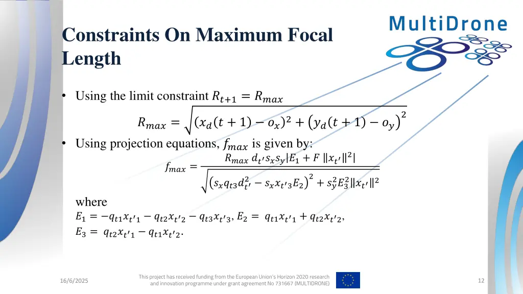 constraints on maximum focal length 4