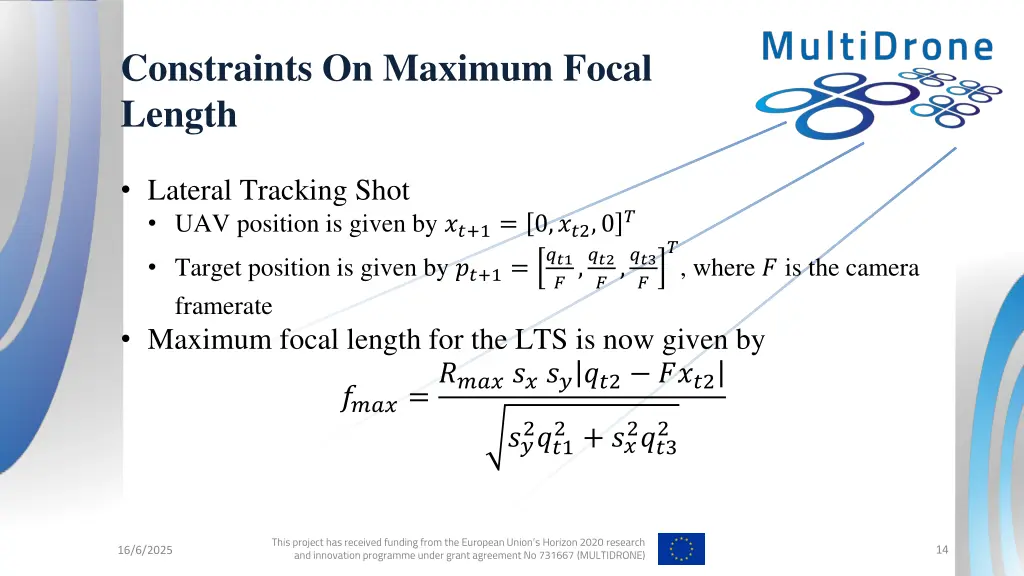 constraints on maximum focal length 6