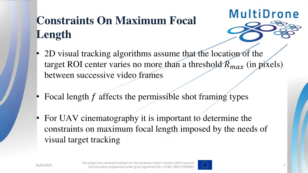 constraints on maximum focal length
