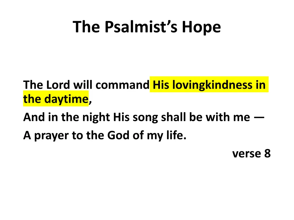 the psalmist s hope 2