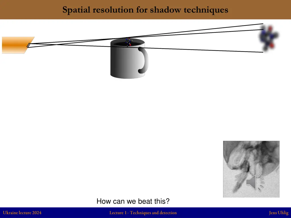 spatial resolution for shadow techniques