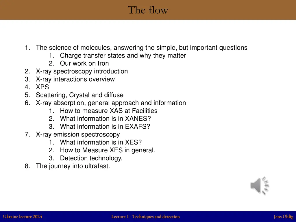 the flow