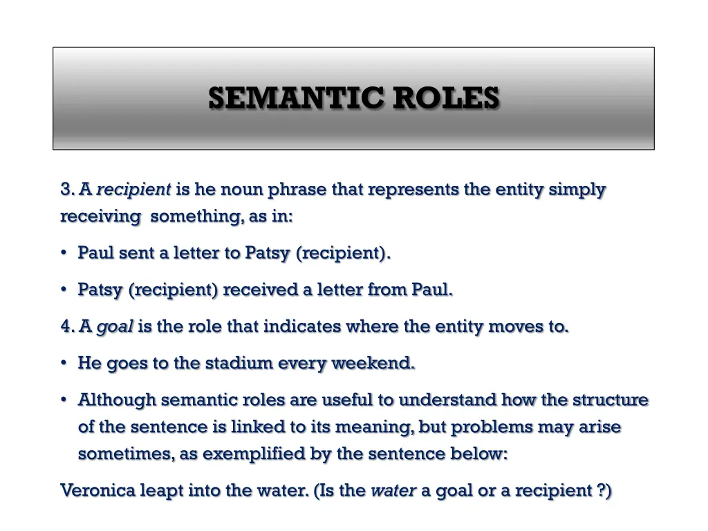semantic roles 2