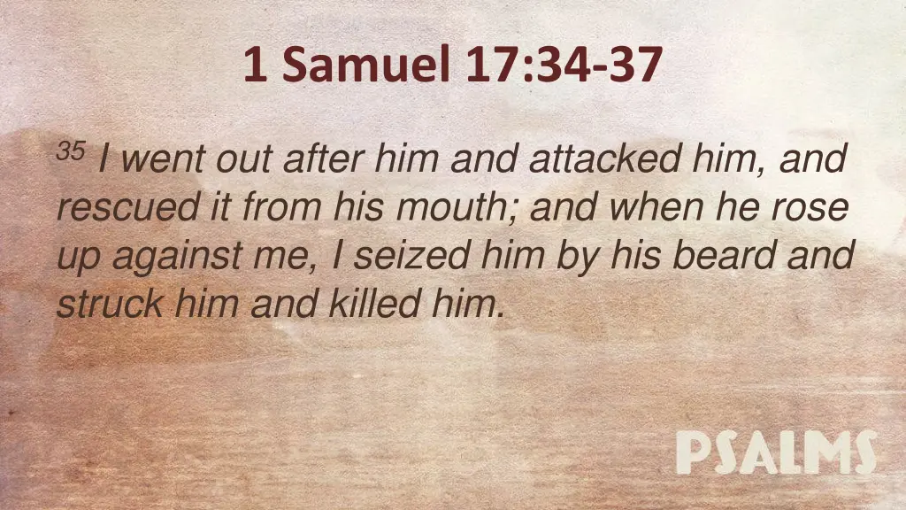 1 samuel 17 34 37 1
