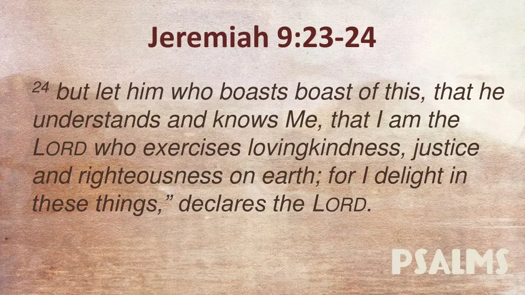 jeremiah 9 23 24 1
