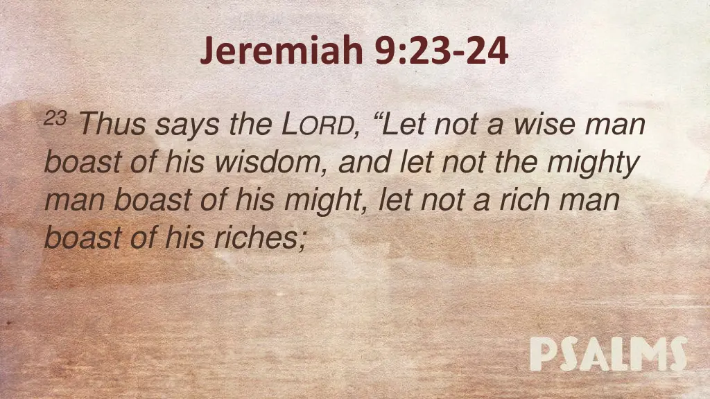 jeremiah 9 23 24
