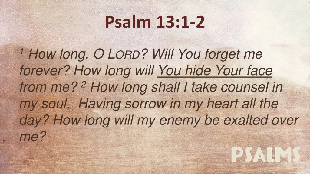 psalm 13 1 2 3