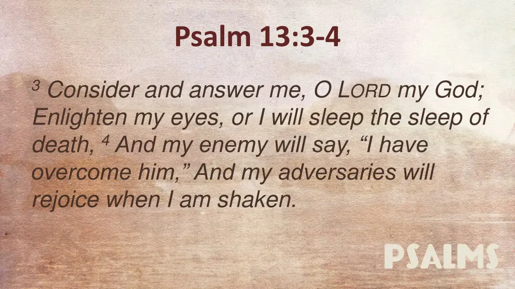psalm 13 3 4