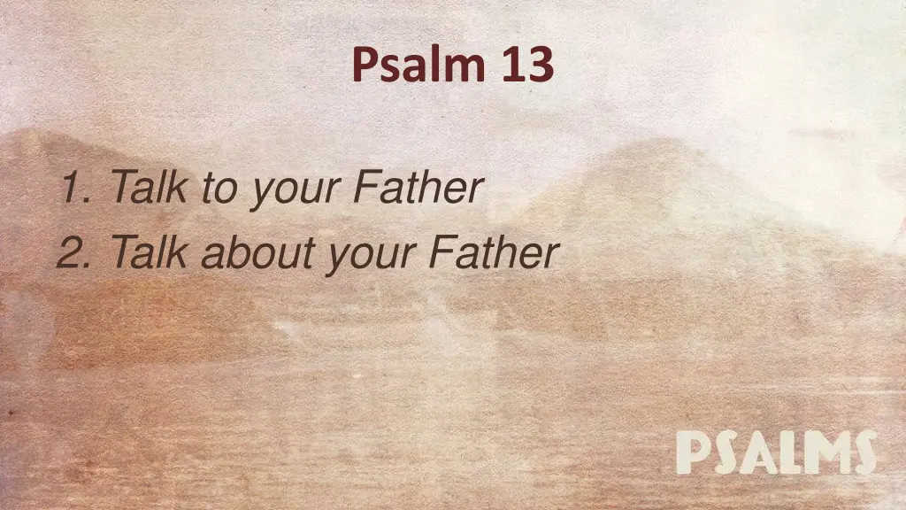 psalm 13 3