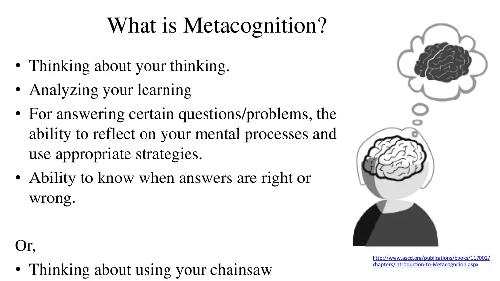 what is metacognition