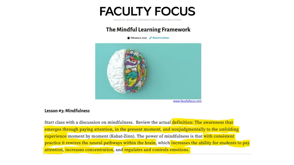 www facultyfocus com
