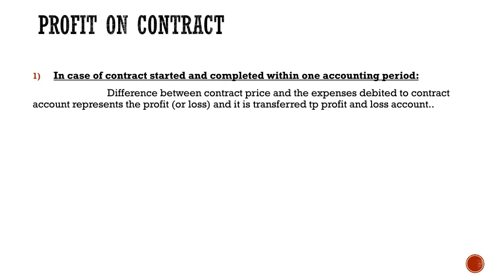 profit on contract