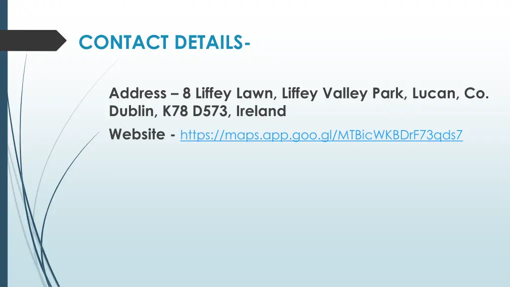 contact details