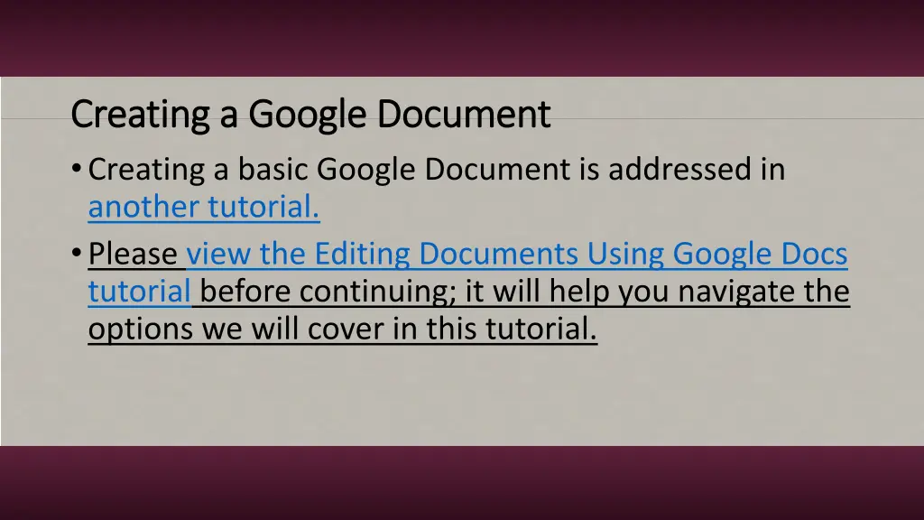 creating a google document creating a google