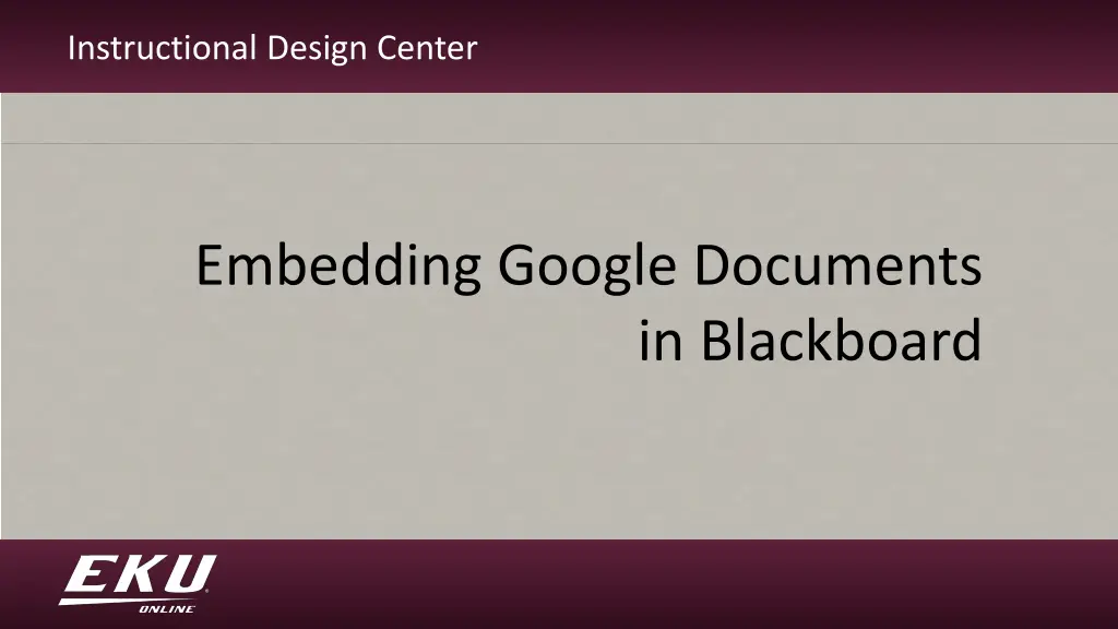 instructional design center