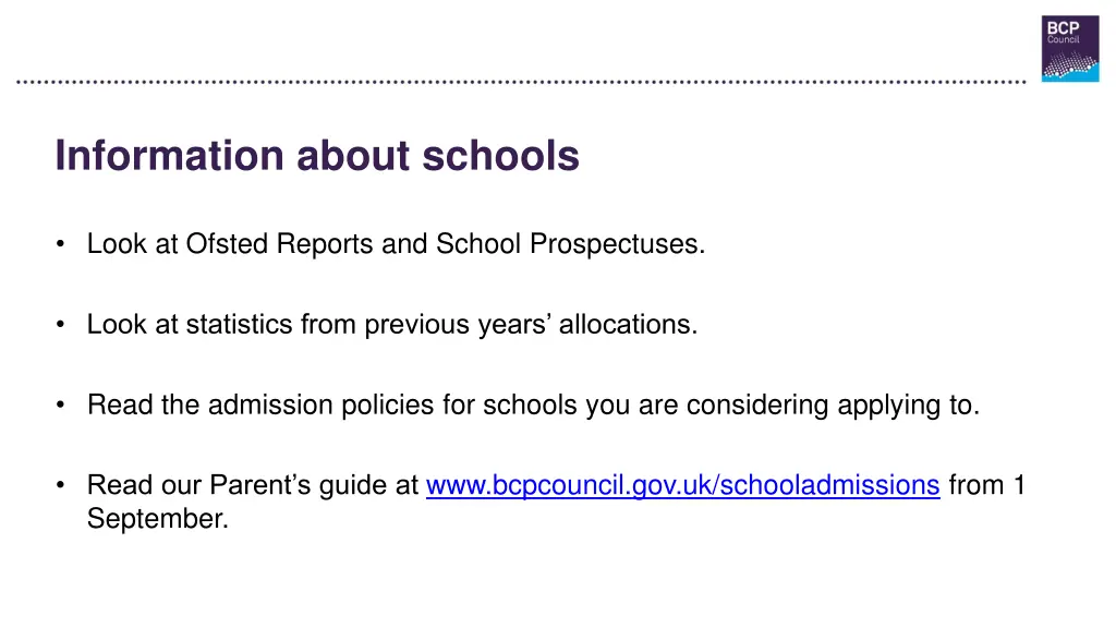information about schools