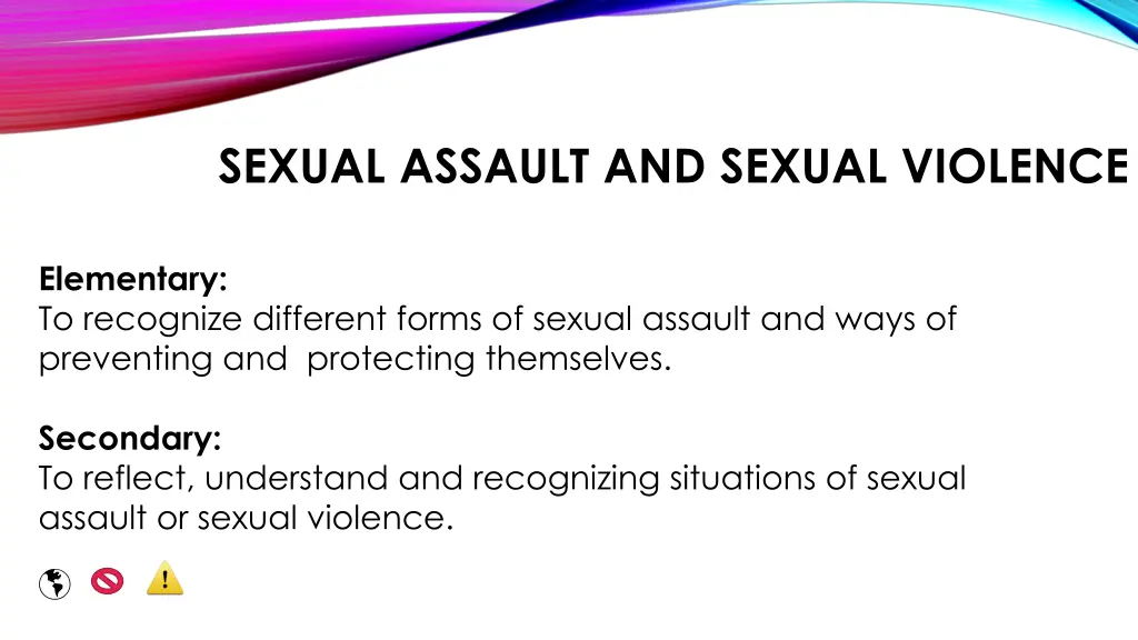 sexual assault and sexual violence