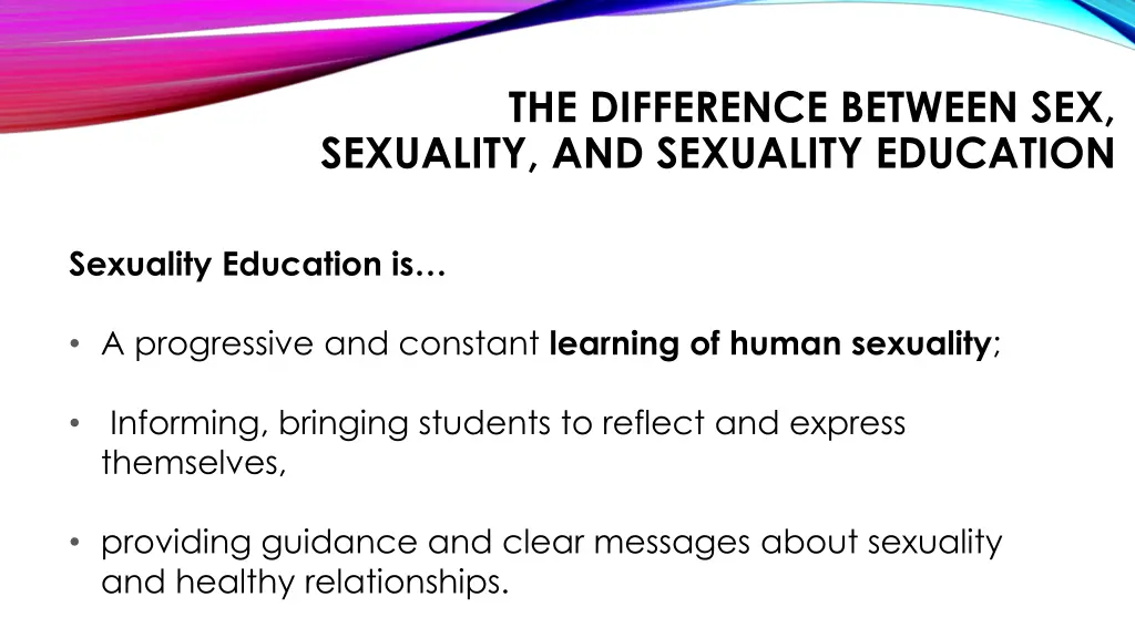 the difference between sex sexuality 2