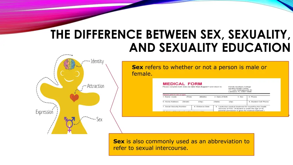 the difference between sex sexuality