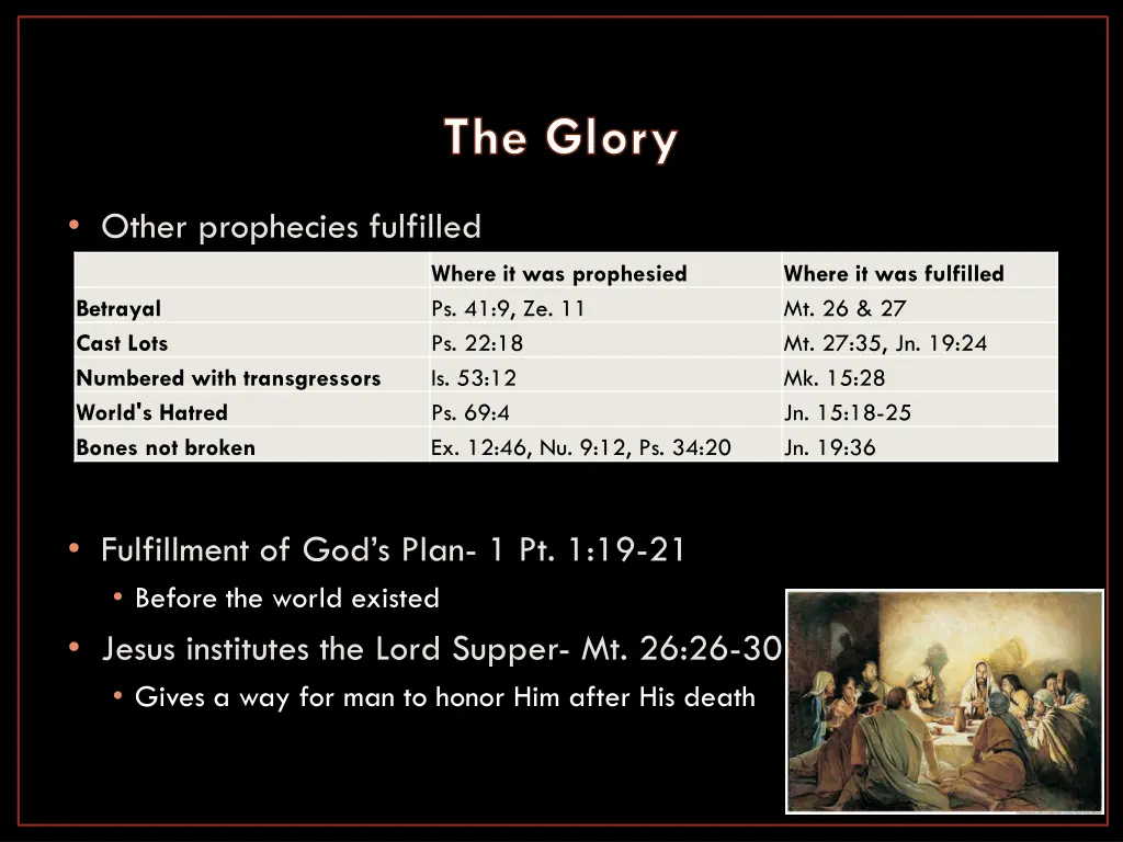 the glory 1