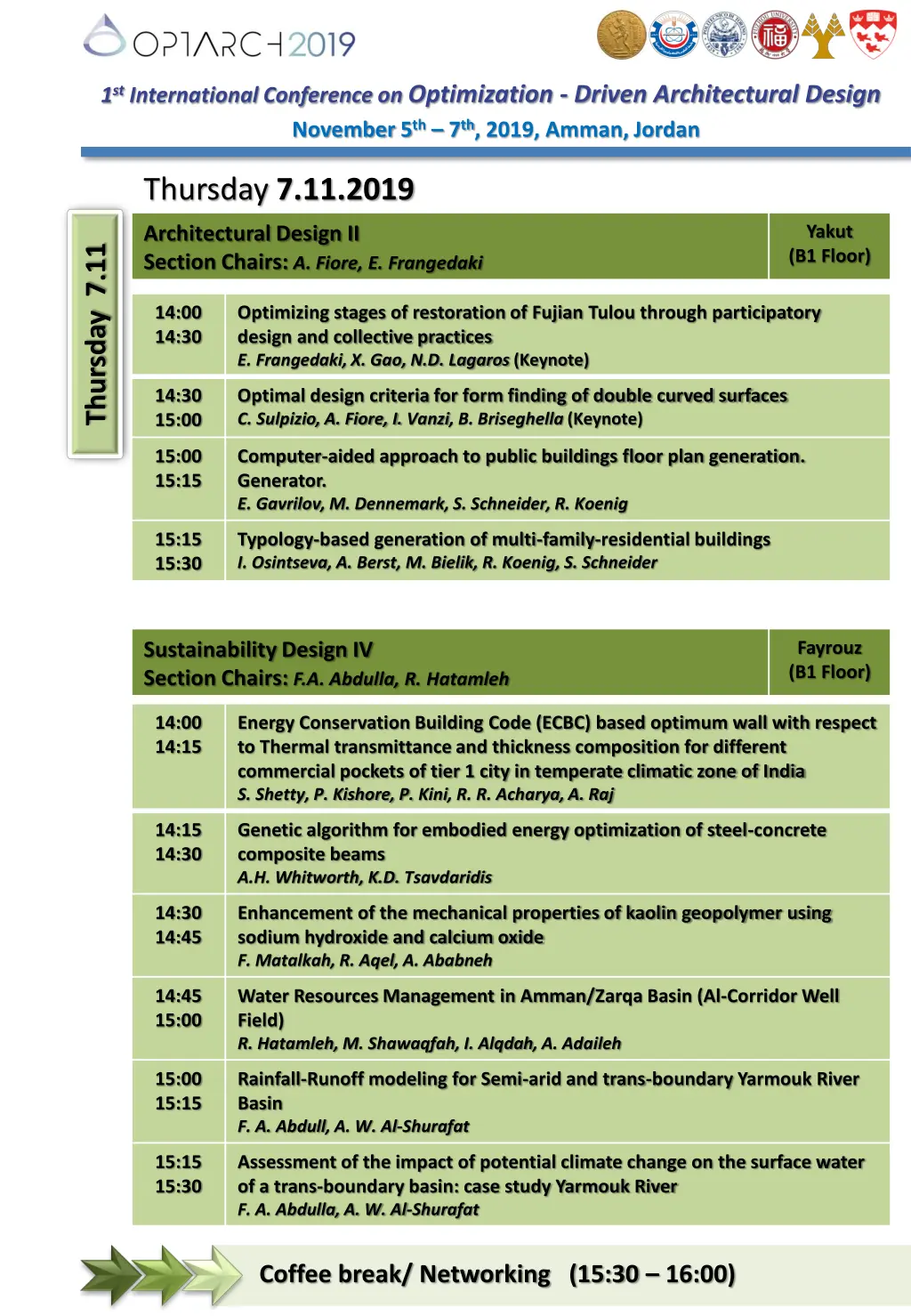 1 st international conference on optimization 10