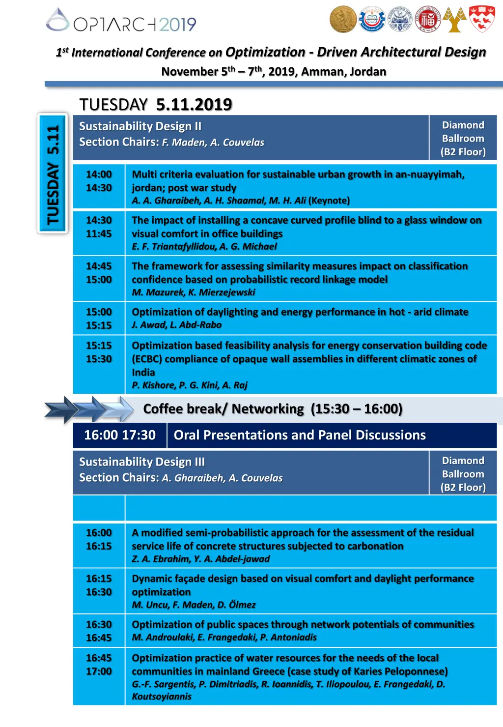 1 st international conference on optimization 3
