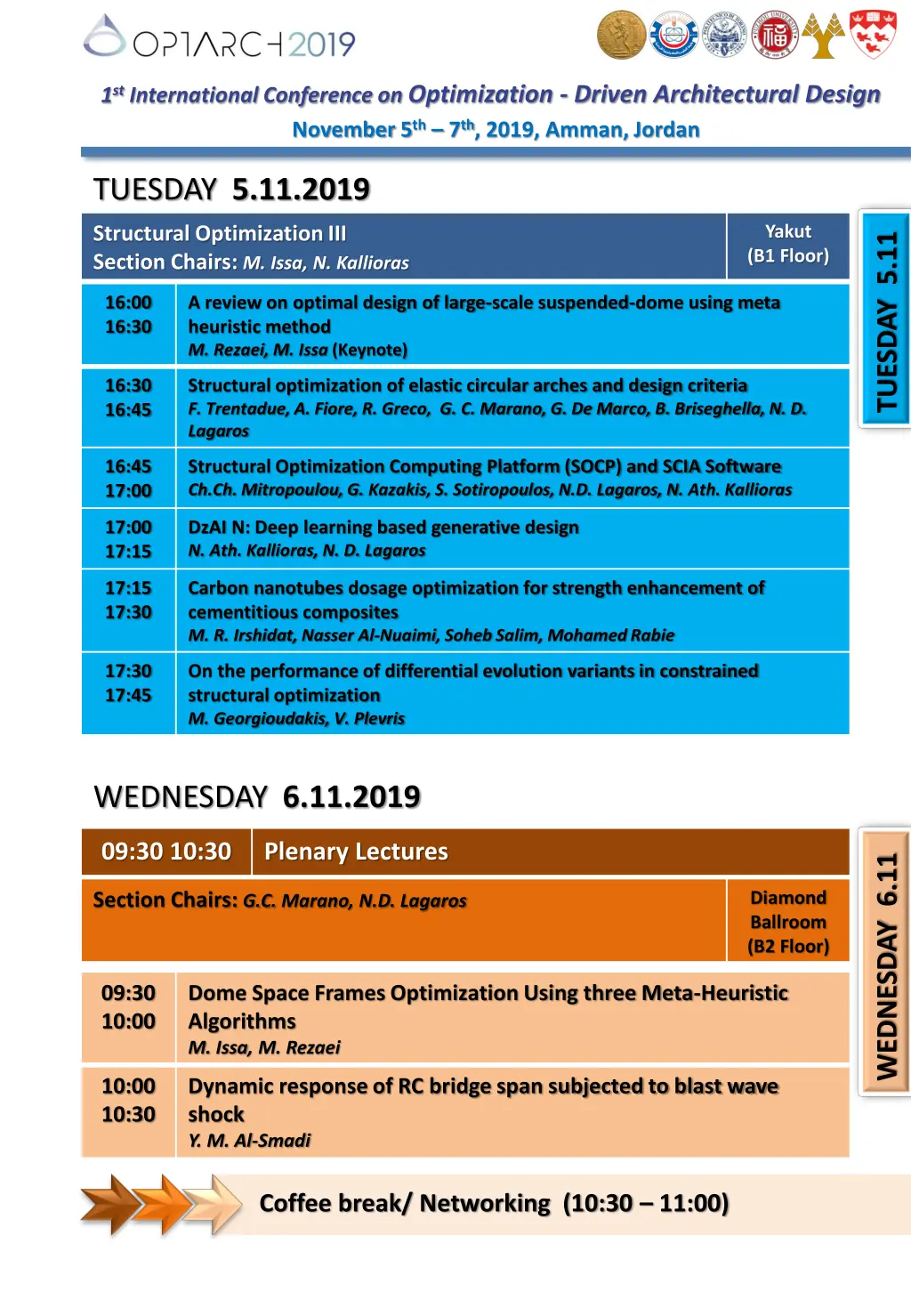 1 st international conference on optimization 4