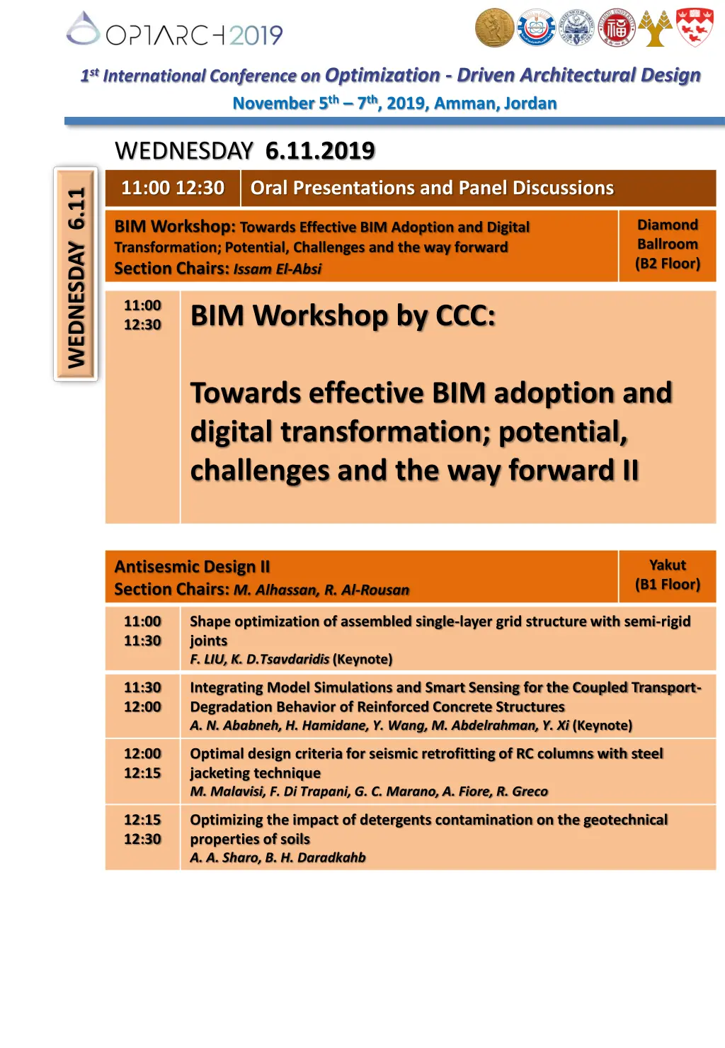 1 st international conference on optimization 5