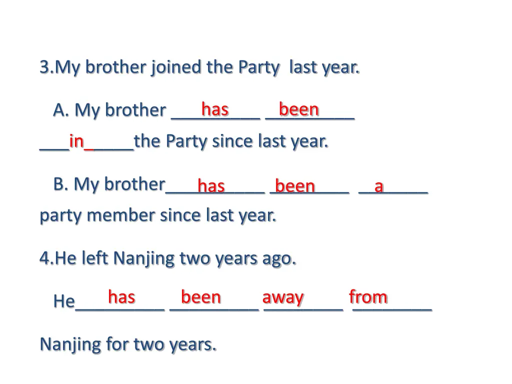 3 my brother joined the party last year