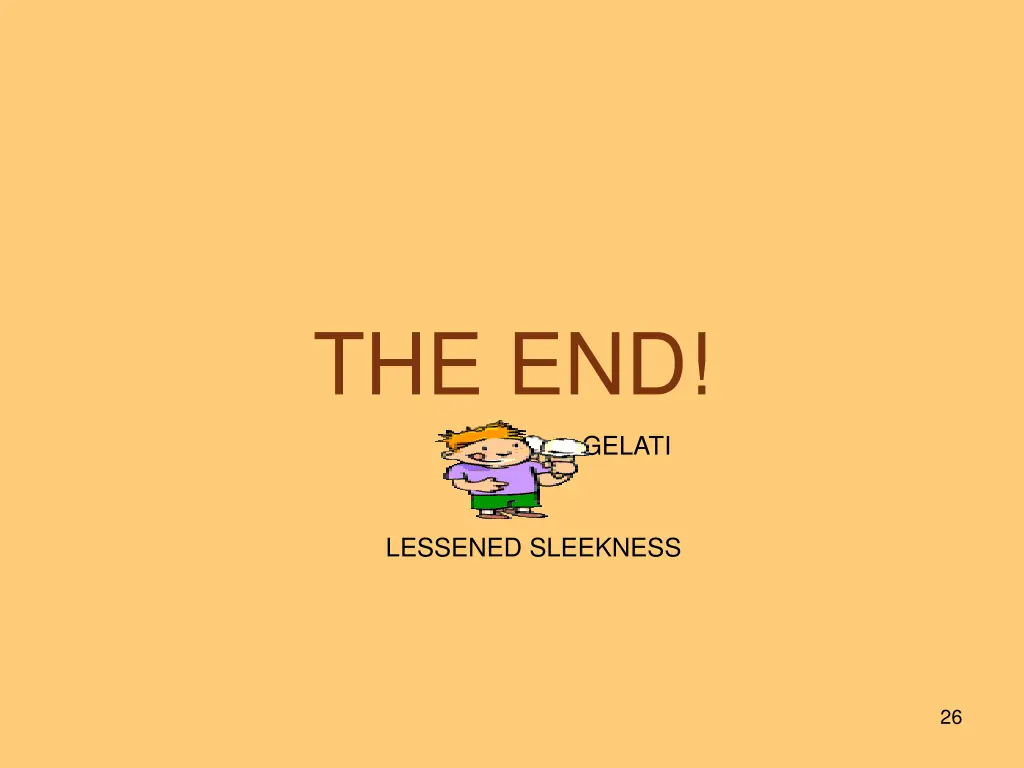 the end