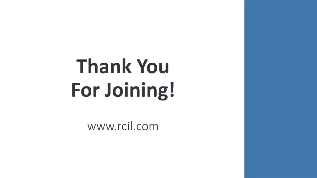 thank you for joining
