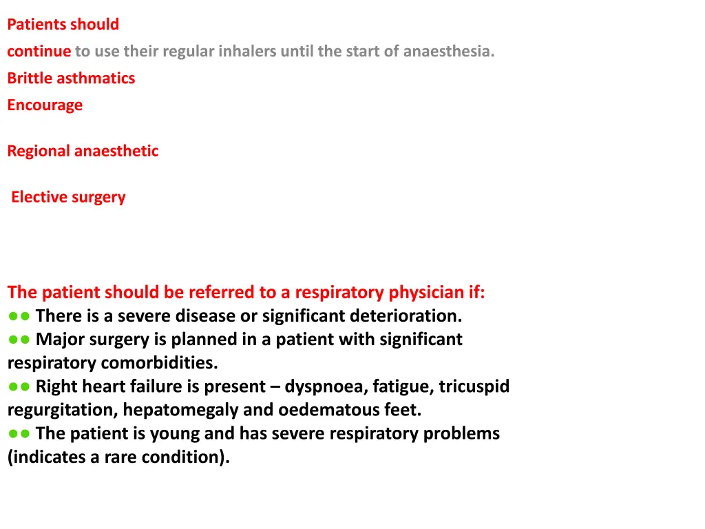 patients should