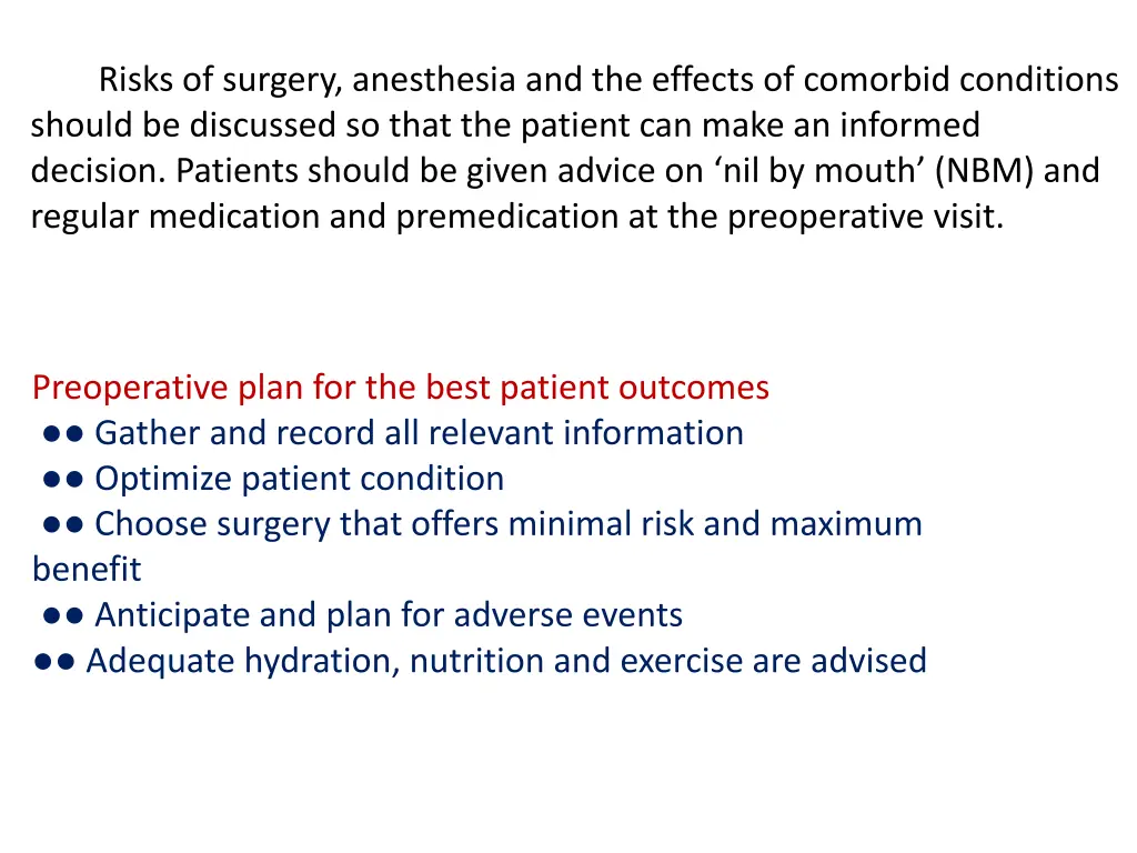 risks of surgery anesthesia and the effects