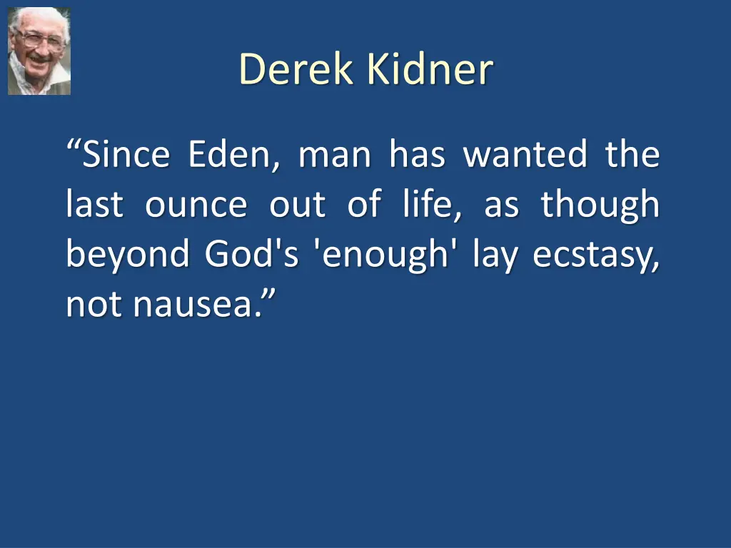 derek kidner