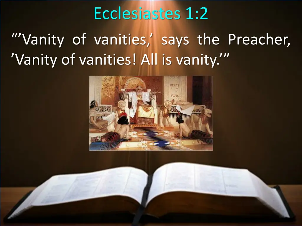 ecclesiastes 1 2