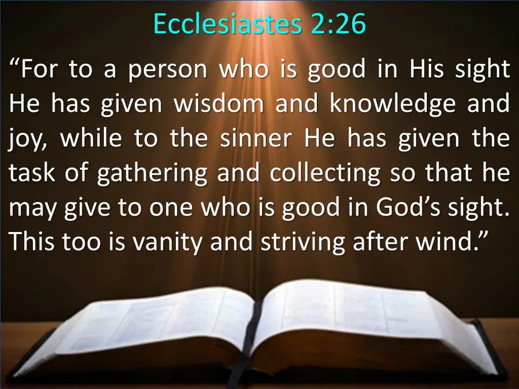 ecclesiastes 2 26