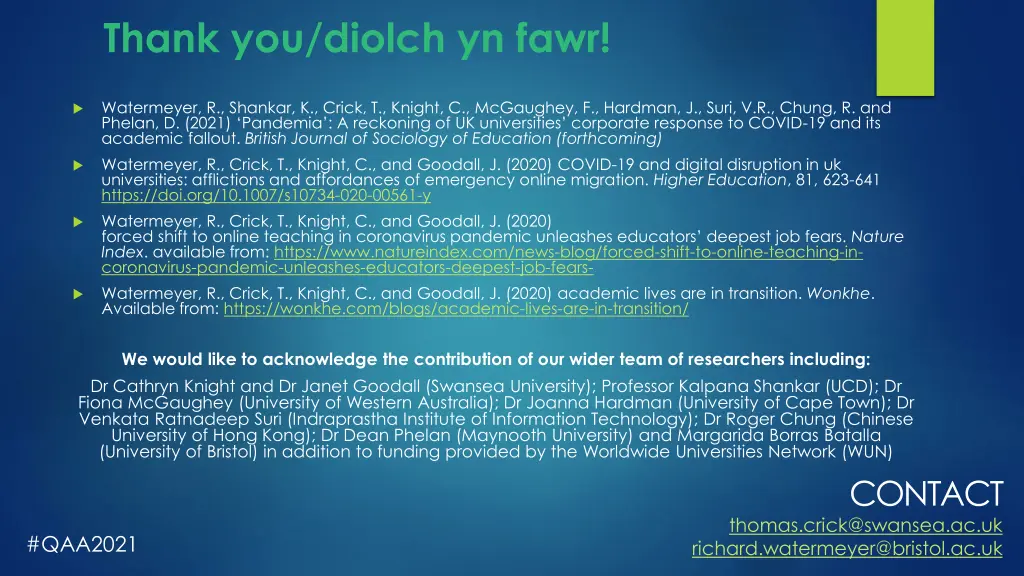 thank you diolch yn fawr
