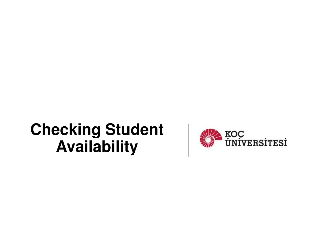 checking student availability
