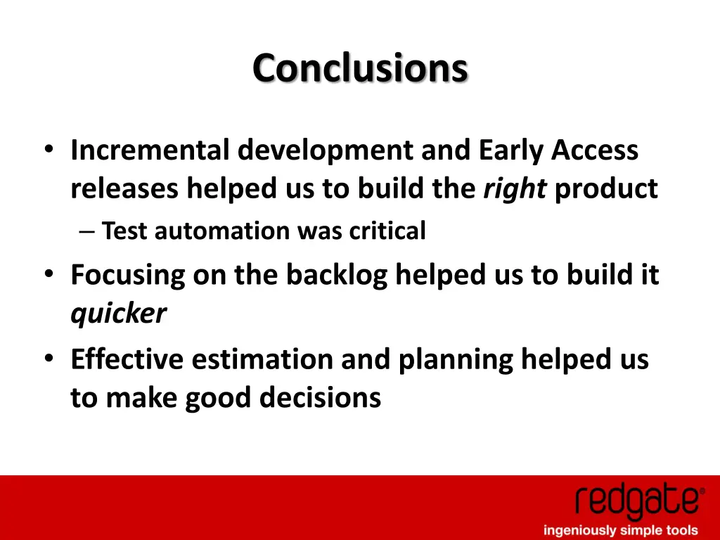 conclusions 1