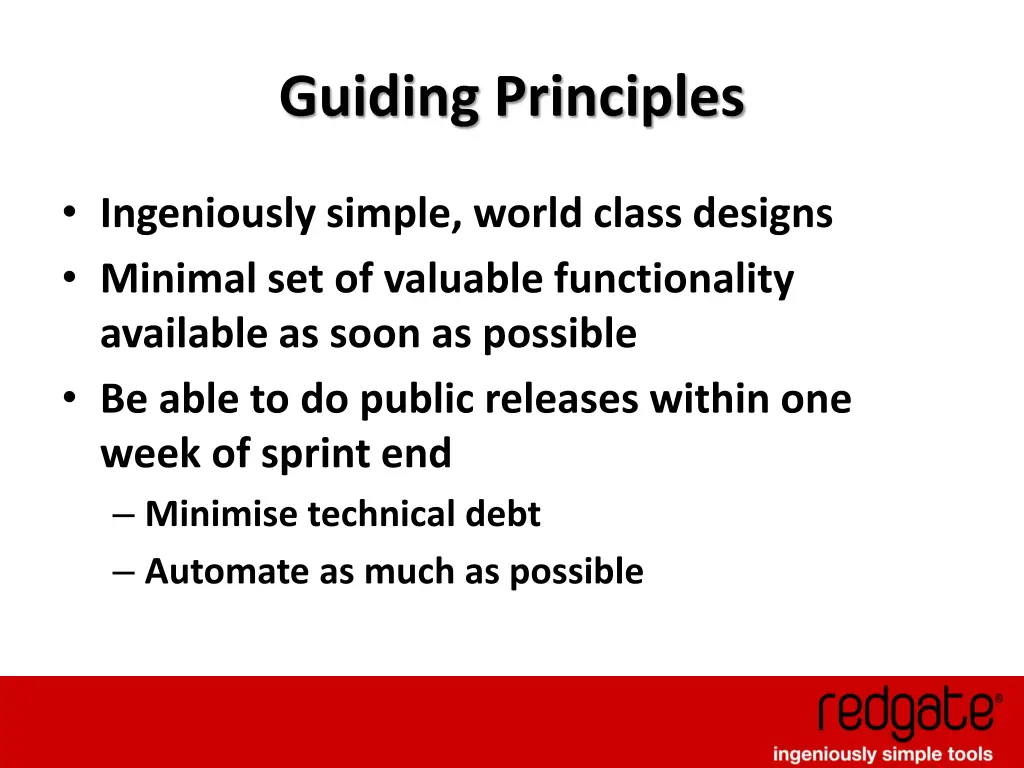 guiding principles