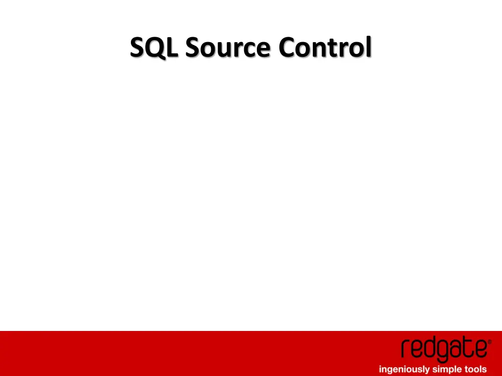 sql source control